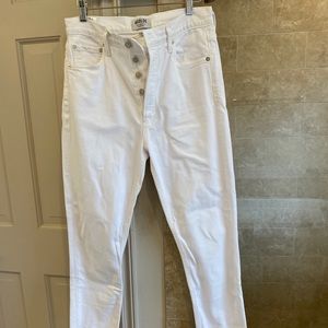AGolde Nico Jean in White